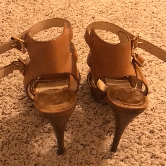 Leather strappy heels - Picture 3 of 4